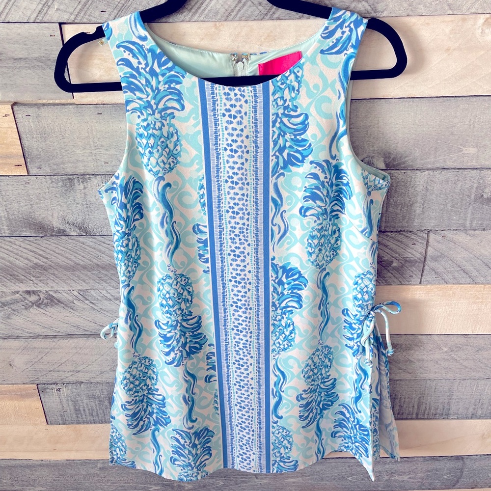 EUC Lilly Pulitzer “Out of the blue” Donna Romper (Size 4)